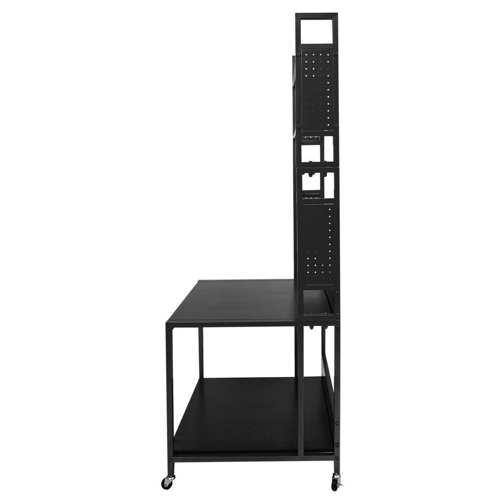 3D Printer Stand with Double Layer Filament Storage Rack Heavy Duty Mobile Table