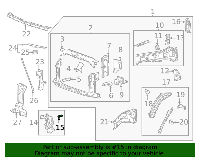 Genuine GM Outer Support Bracket 84267777