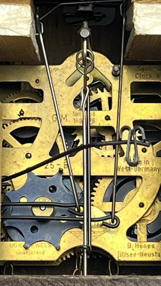 VTG cuckoo wall clock It needs the pendulum The tree is missing a small piece.