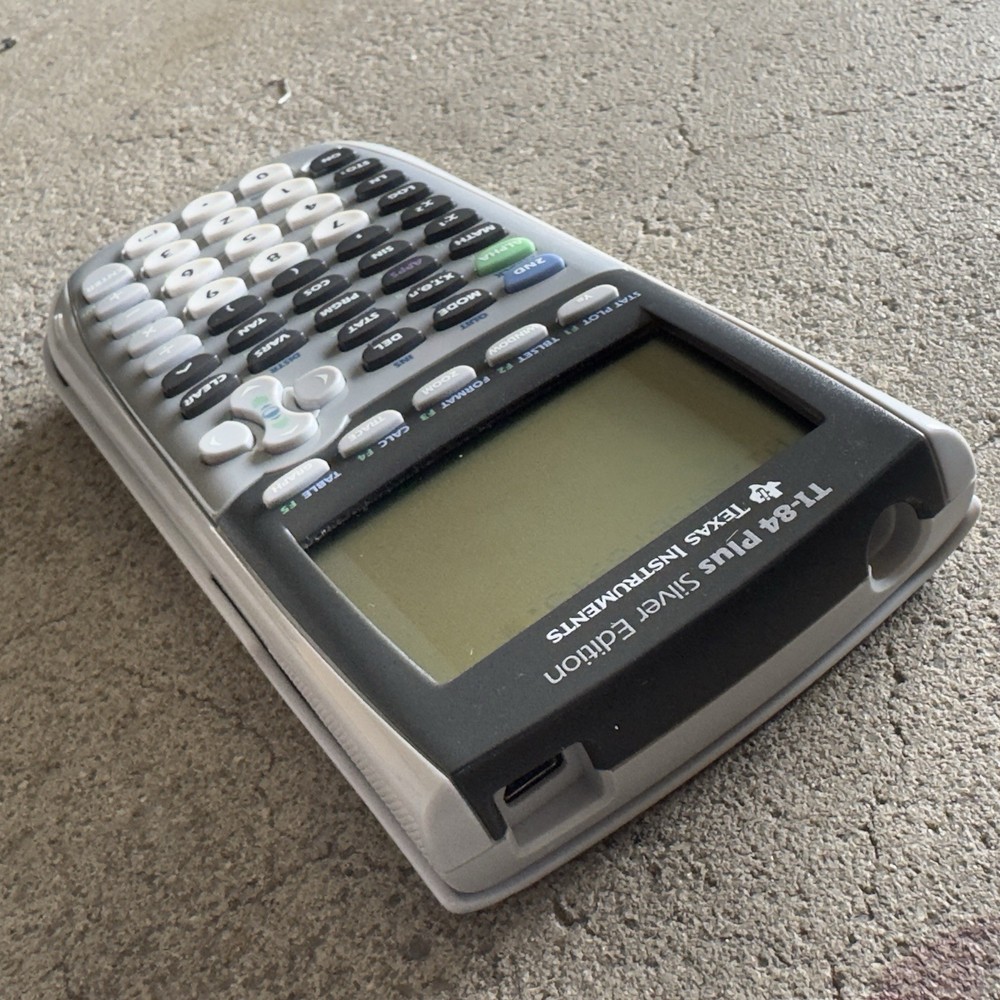 Texas Instruments TI-84 Plus Silver Edition Graphing Calculator Silver TESTED
