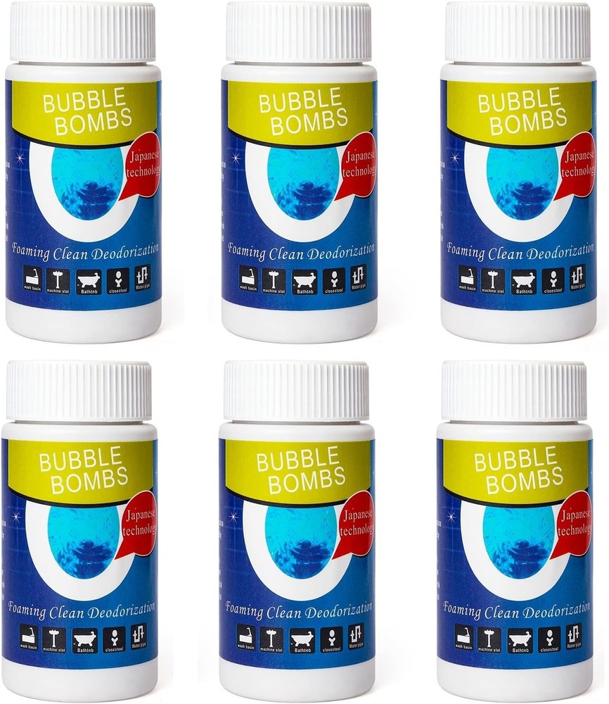 Magic 6 Pcs Drain Cleaner with Powerful Foaming Action for Quick Clog Relief