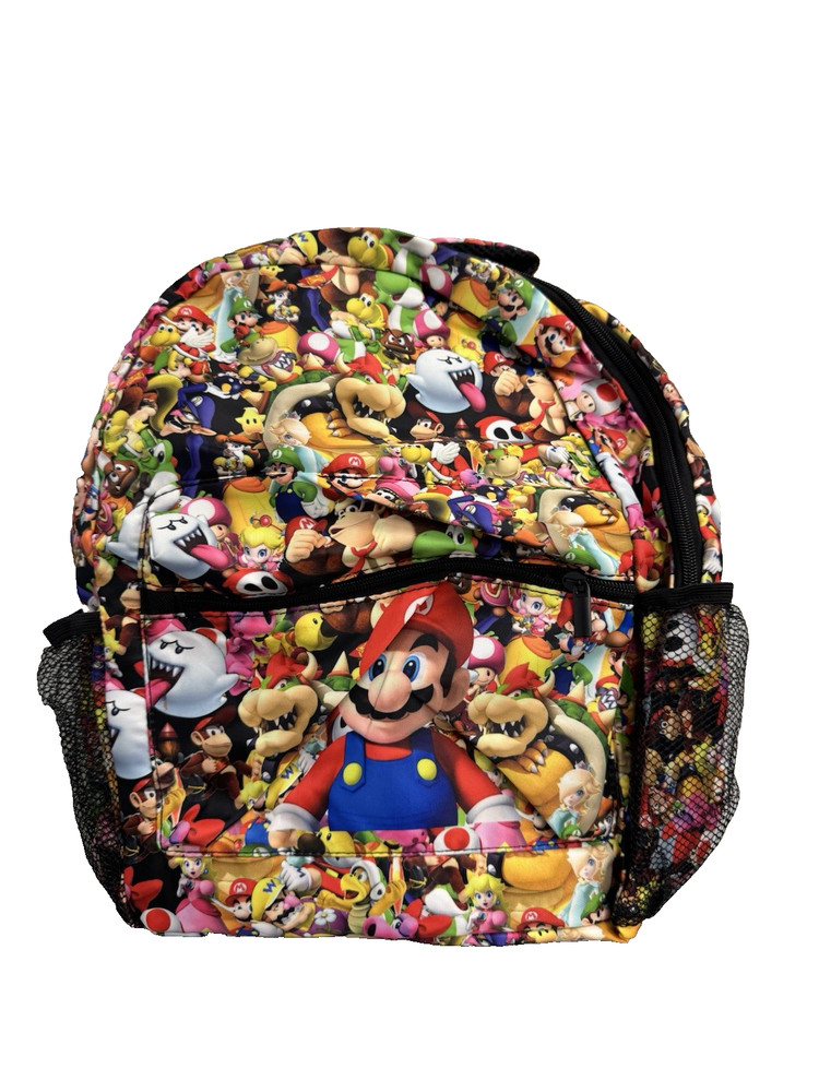 ruqulkt cartoon backpack Mario Bros, New