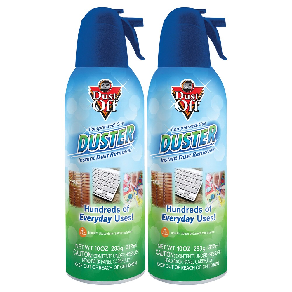 DUST-OFF RET10522 Compressed Gas Duster (2 Pack)