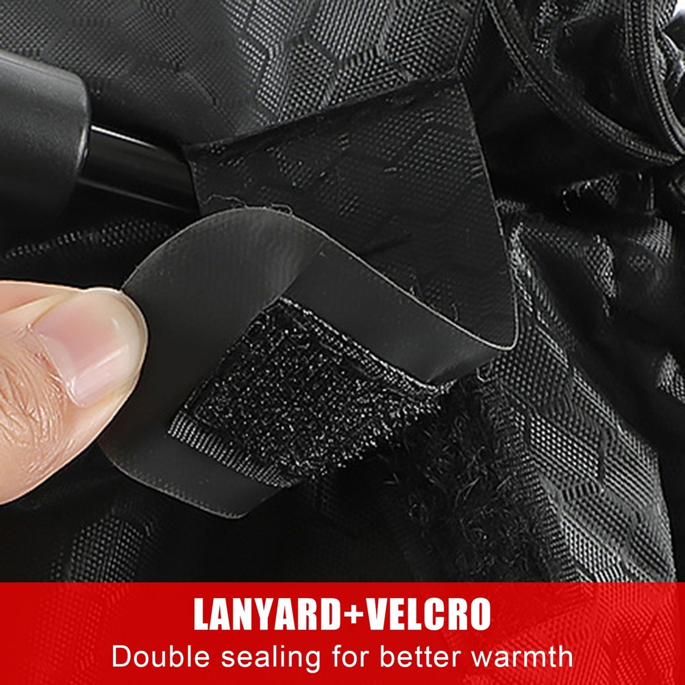 1Pair Waterproof Motorcycle Handlebar Muffs Hand Protector Winter Windproof