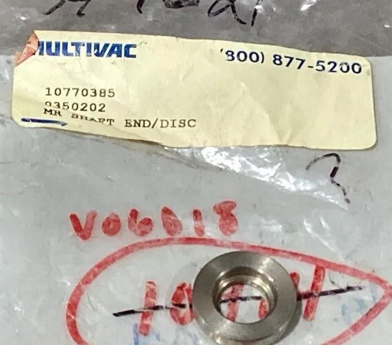 NOS Surplus Multivac 10770385 MR Shaft End Disk