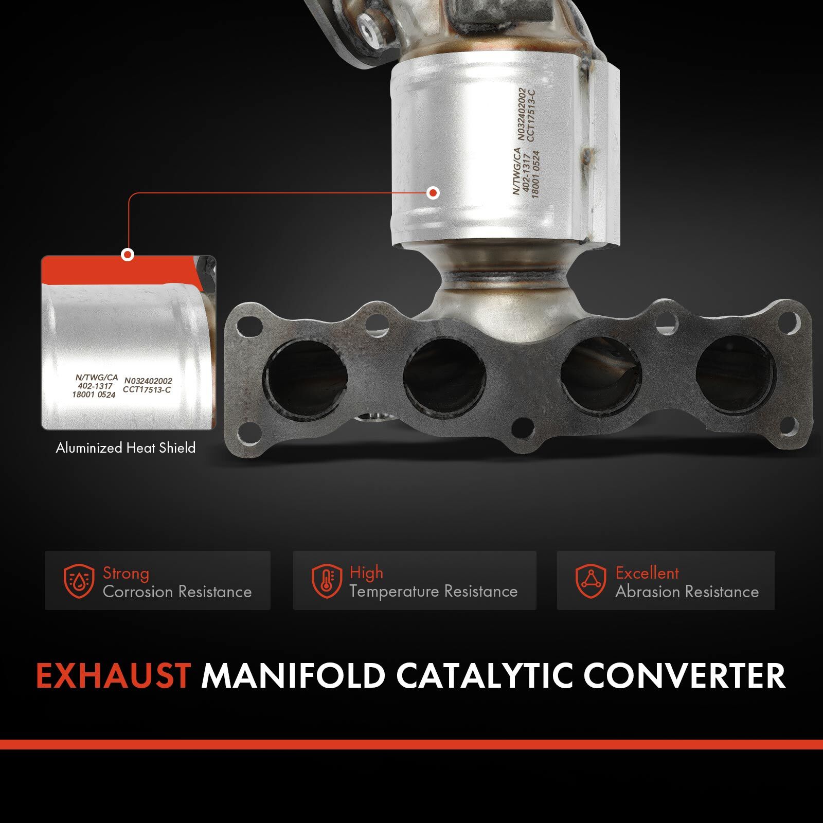 Front Side Catalytic Converter for Hyundai Santa Fe Tucson Kia Sorento Sportage