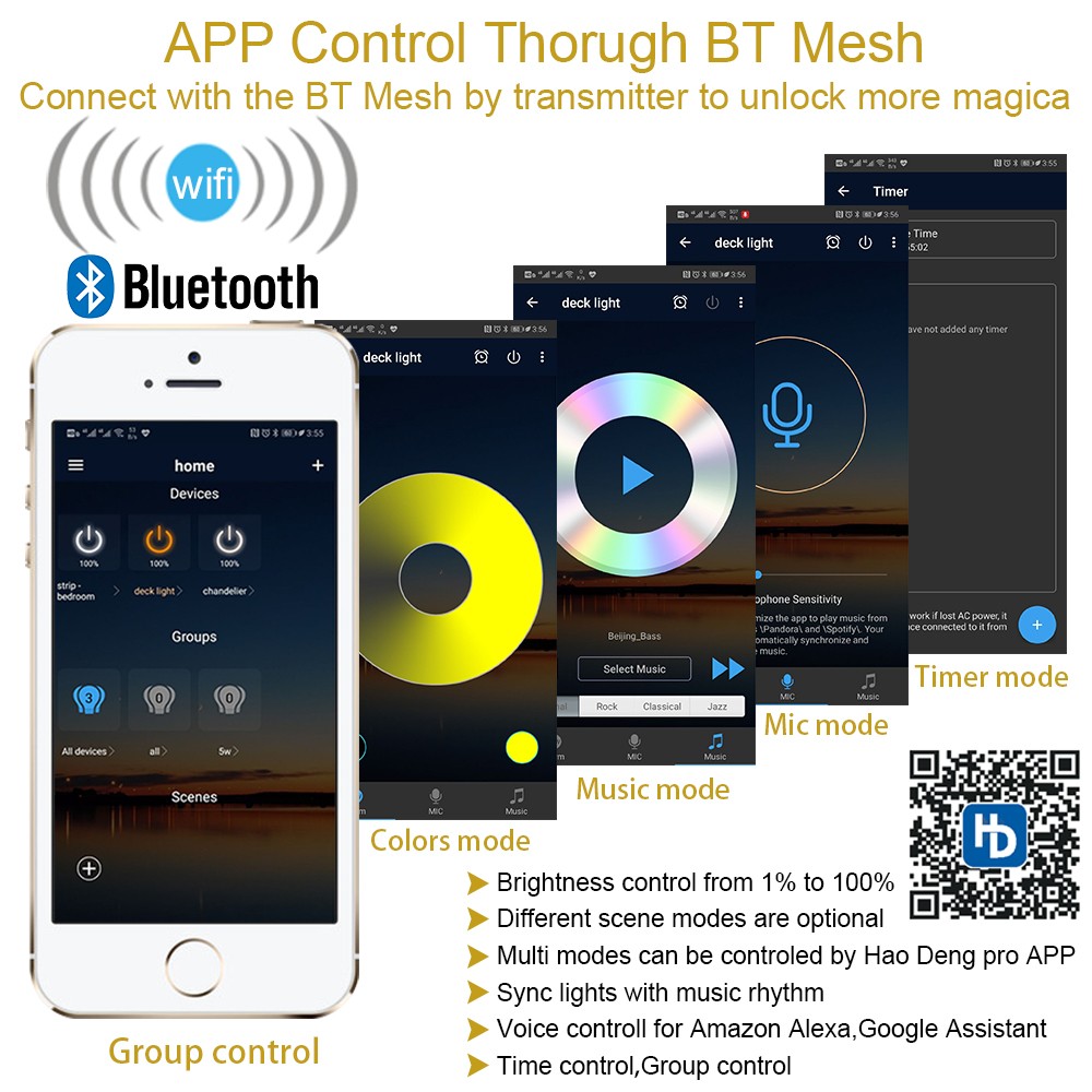 Waterproof Bluetooth Controller Dimming Timing for FVTLED Outdoor LED Deck Light