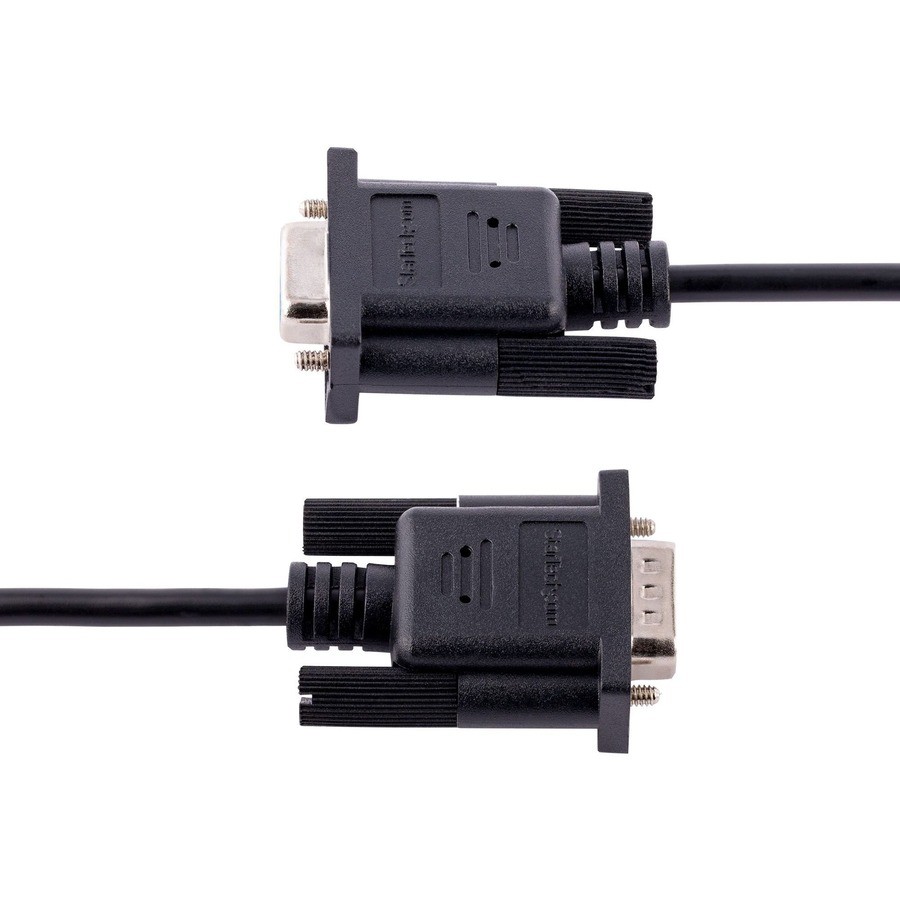 StarTech 9FMNM3MRS232CABLE 3m DB9 Serial Null Modem Cable Black