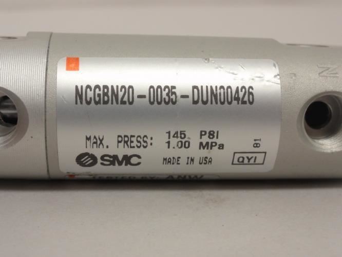 204602 New-No Box; SMC NCGBN20-0035-DUN00426 Air Cylinder 3/4"ID x 1/4" Stroke