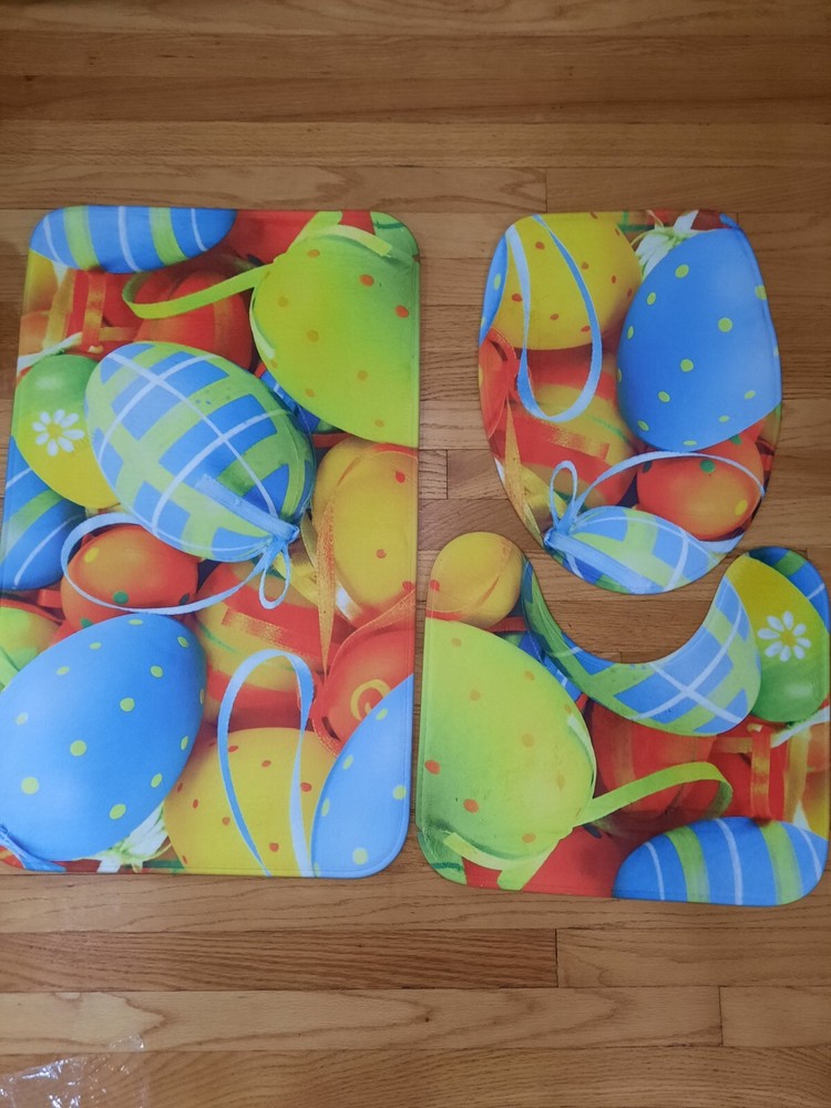 Memory Foam Bathroom 3 Pcs Set New