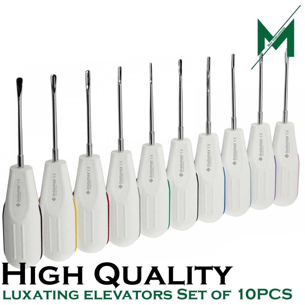 Dental White Root Elevator Oral Surgery PDL Luxating Tooth loosening Diff Sizes