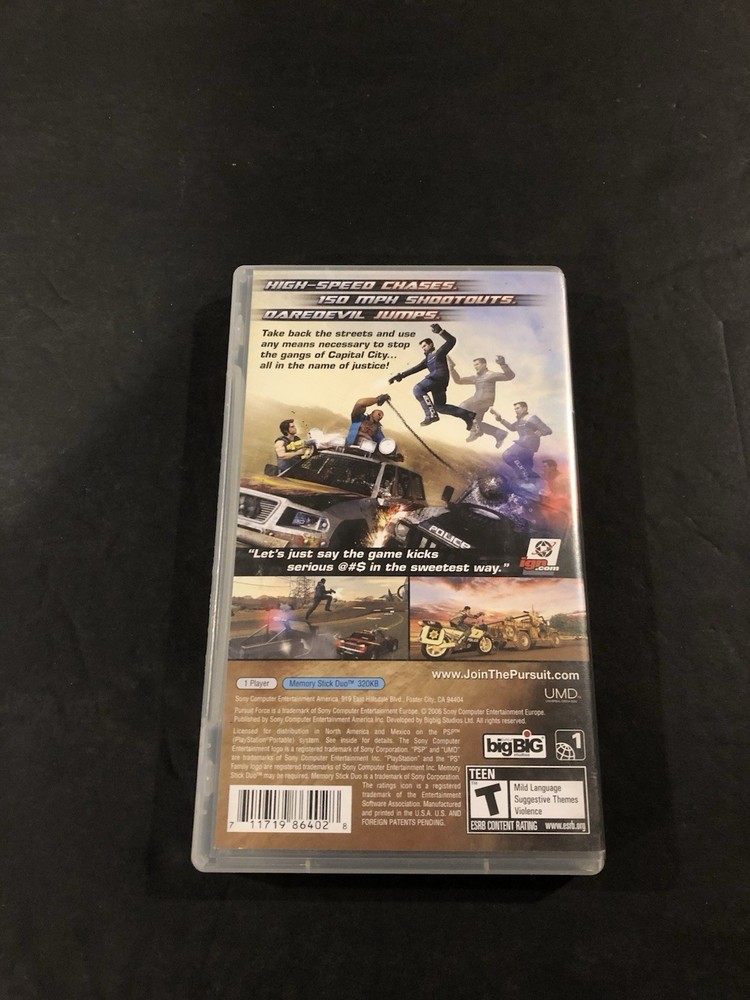 pursuit force psp Case only