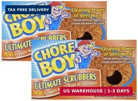 Chore Boy Copper Scouring Pad 4 Count