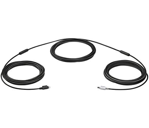 Logitech 939-001490 15M Mini-Din PS/2 Extender Cable Black