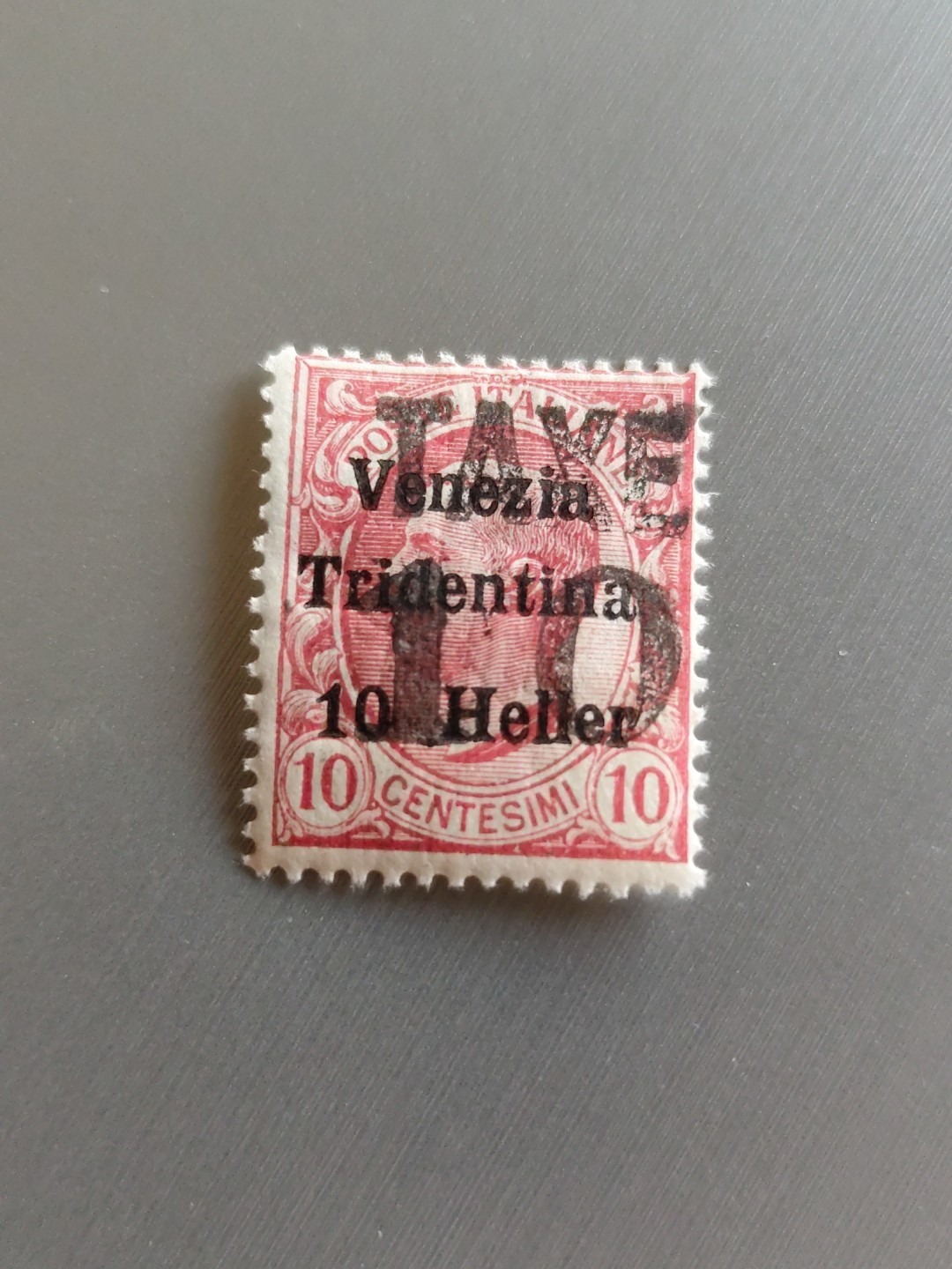 Tax Trentino Alto Adige Bolzano 1918/19 Venice Tridentina above. "TAXE"