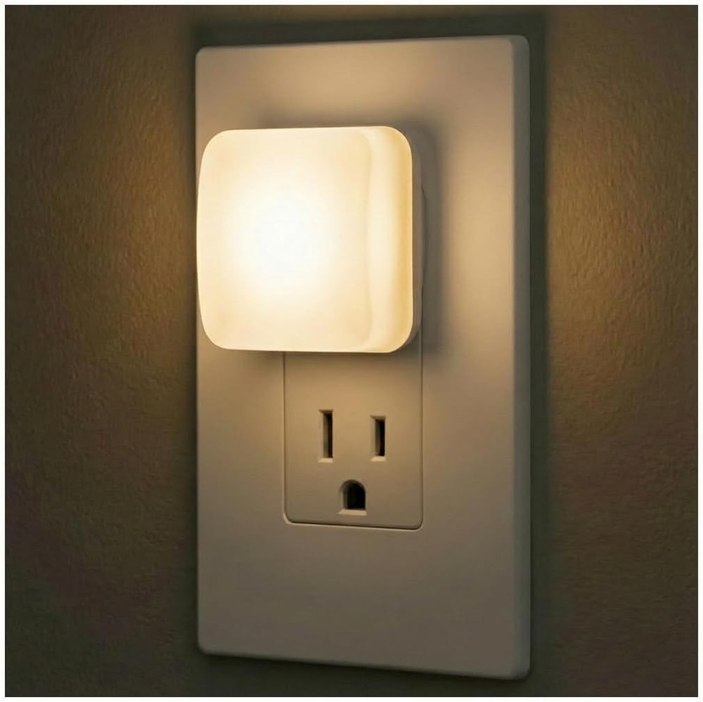 Lights by Night Mini Square LED Night Lights Plug Into Wall, 1Pack,4Pack,6 Pack,