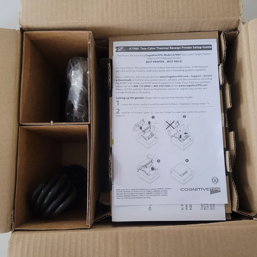 Cognitive TPG A799 A799-280E-ND02 Thermal Receipt Printer Ethernet SEALED