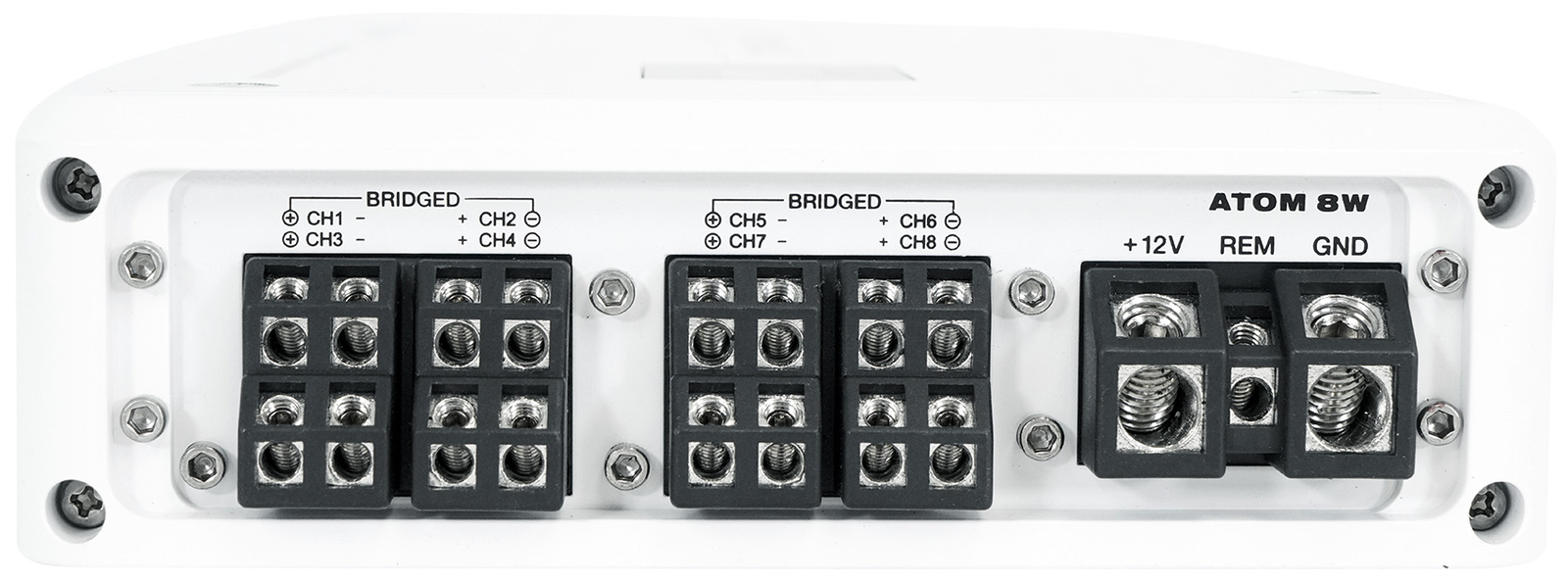 Rockville ATOM 8W 8 Channel 3500 Watt Marine/Boat Amplifier Amp w/Bluetooth