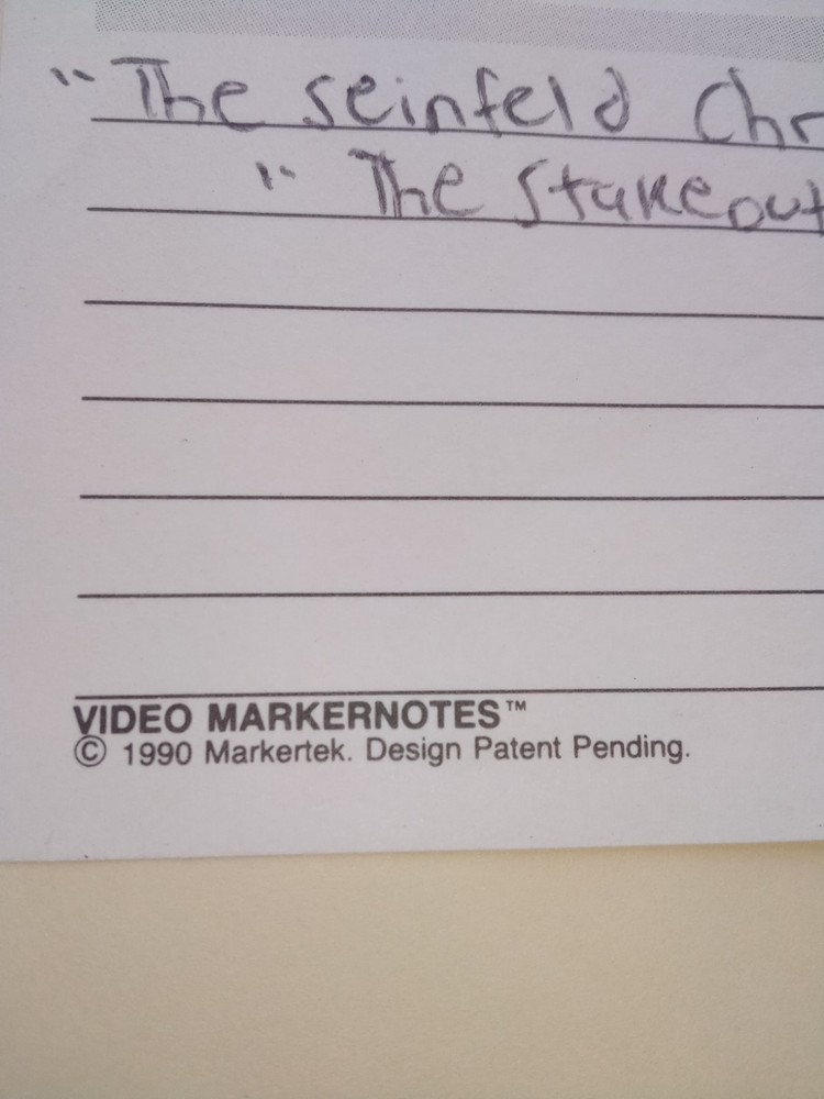 1990 Original Seinfeld Script "The Seinfeld Chronicles/The Stake Out" 44pp...