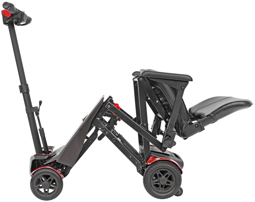 4-Wheel Lightweight Electric Foldable Automatic Mobility Scooter remote control