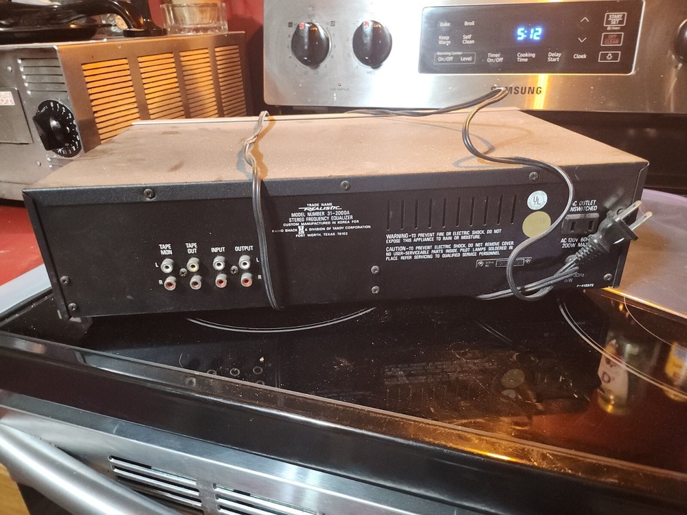 Vintage Realistic 31-2000A Wide Range Stereo Frequency Equalizer