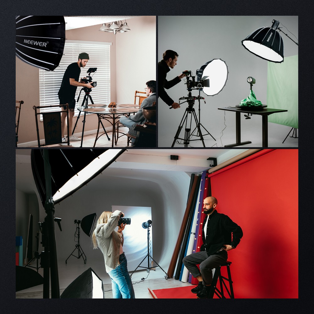 NEEWER 85cm Parabolic Softbox Quick Set up Quick Folding with Diffusers/Bag