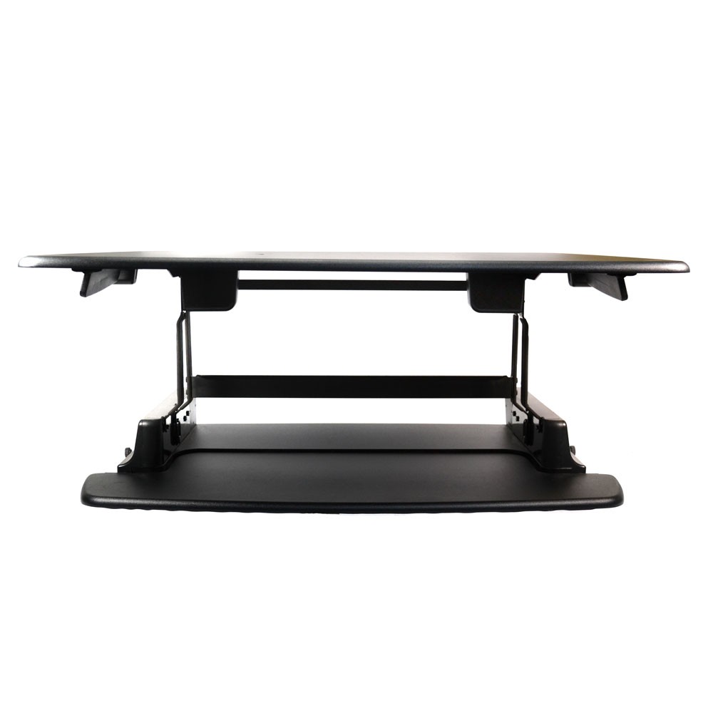 VariDesk 34603 36" Wide Height-Adjustable Standing Desk Converter Solution Black