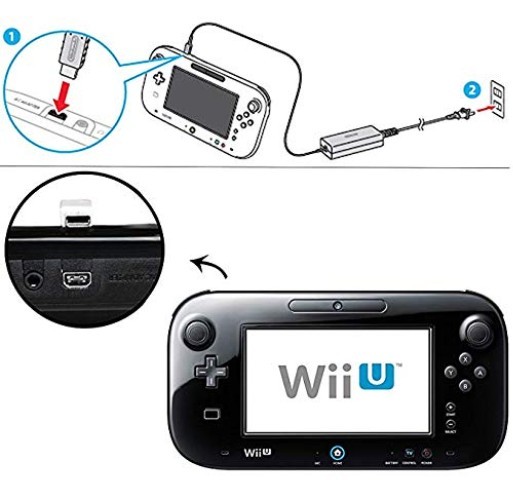 Wii U Gamepad Replacement USB Charger Cable - Durable & Tangle-Free Design