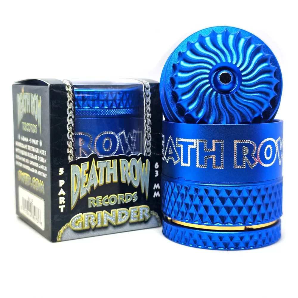Death Row Records 63mm Hurricane Grinder – 5 Piece Aluminum Grinder