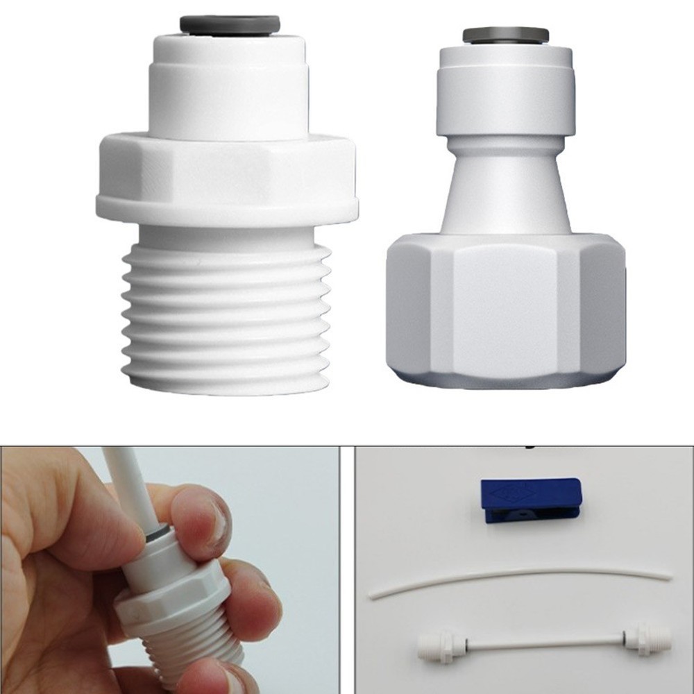 1/4 To 1/2 Adapter RO Fitting Polyoxymethylene Material Quick Connection Design