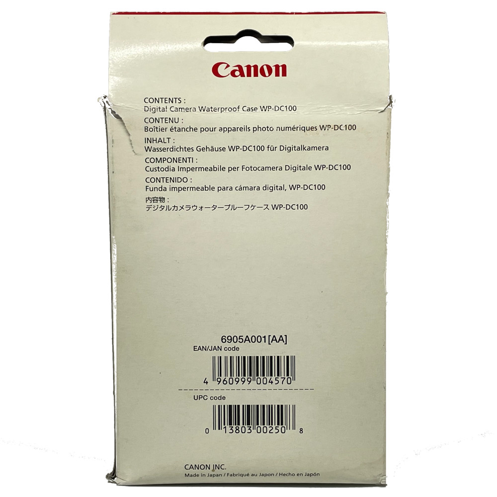 Canon WP-DC100 Digital Camera Waterproof Case [Opened Box]