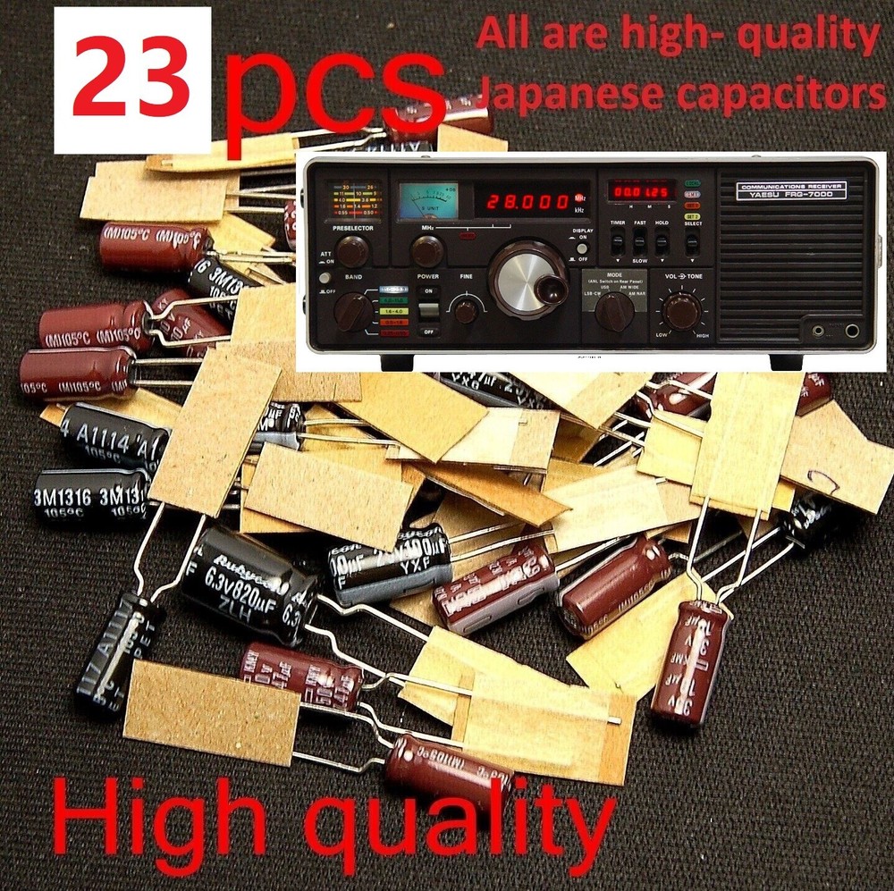 Yaesu FRG-7000 HF receiver Capacitor Replacement Kit / 23pcs high quality caps