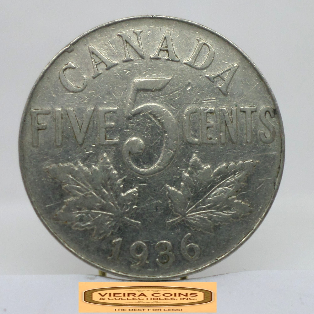1936 Canada 5 Cents - #C56049NQ