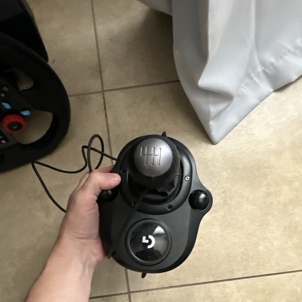 Logitech Steering Wheel, Shifter, and Pedals Video Game Accessory Bundle