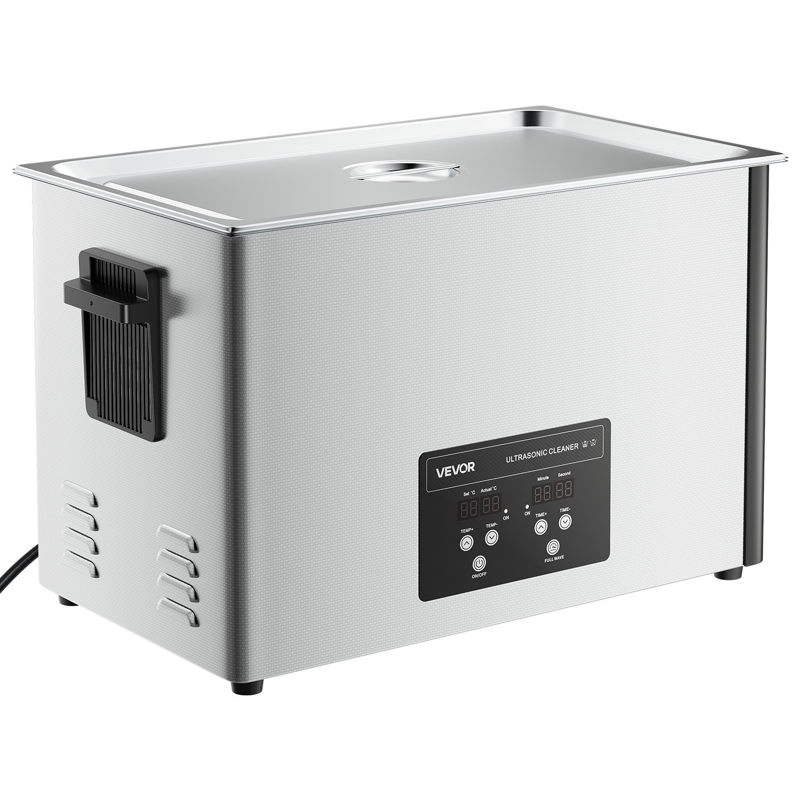 VEVOR 30L Ultrasonic Cleaner Machine with Cleaning Basket & Digital Display 480W