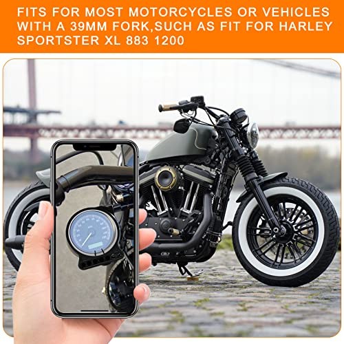 39MM Motorcycle Speedometer Side Mount Relocation Bracket, Odometer Instrument