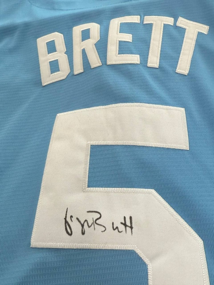 Autographed George Brett Hand Signed Authentic Jersey Size L BAS Authentication