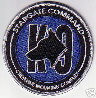 STARGATE COMMAND CANINE PATCH - SGCK9