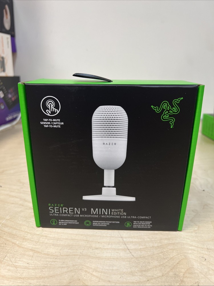 Razer Seiren V3 Mini USB Microphone – White Edition