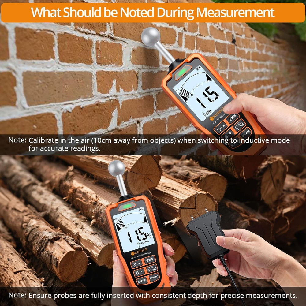 Digital Angle Finder & Moisture Meter with LCD Display & Audio Alert