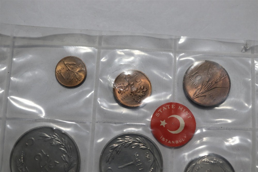 🧭 🇹🇷 TURKEY 1965 MINT SET B88 #34 CG23