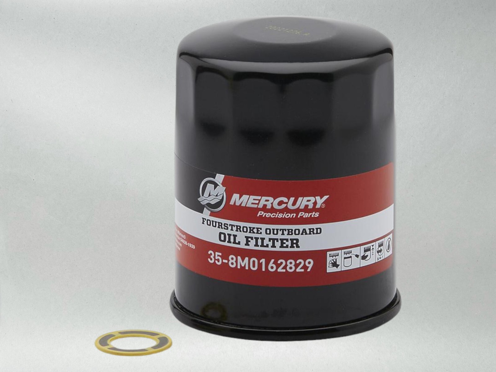 Mercury OEM SAE 25W-40 OB Oil Change Kit for Mercury 40/50/60hp EFI 8M0081916