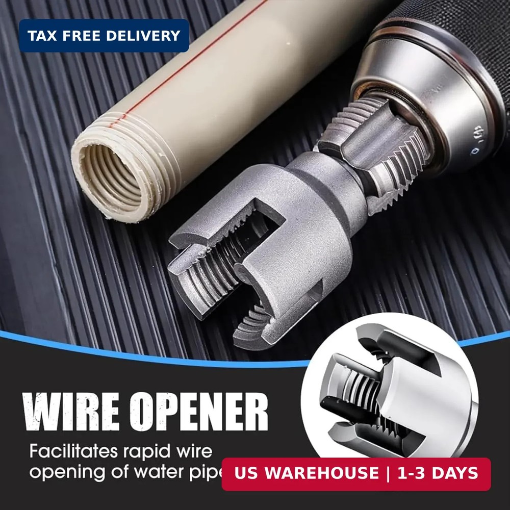 Internal & External Pipe Threading Tool(1/2'' 3/4'' Dies), 2025 New Function Pip