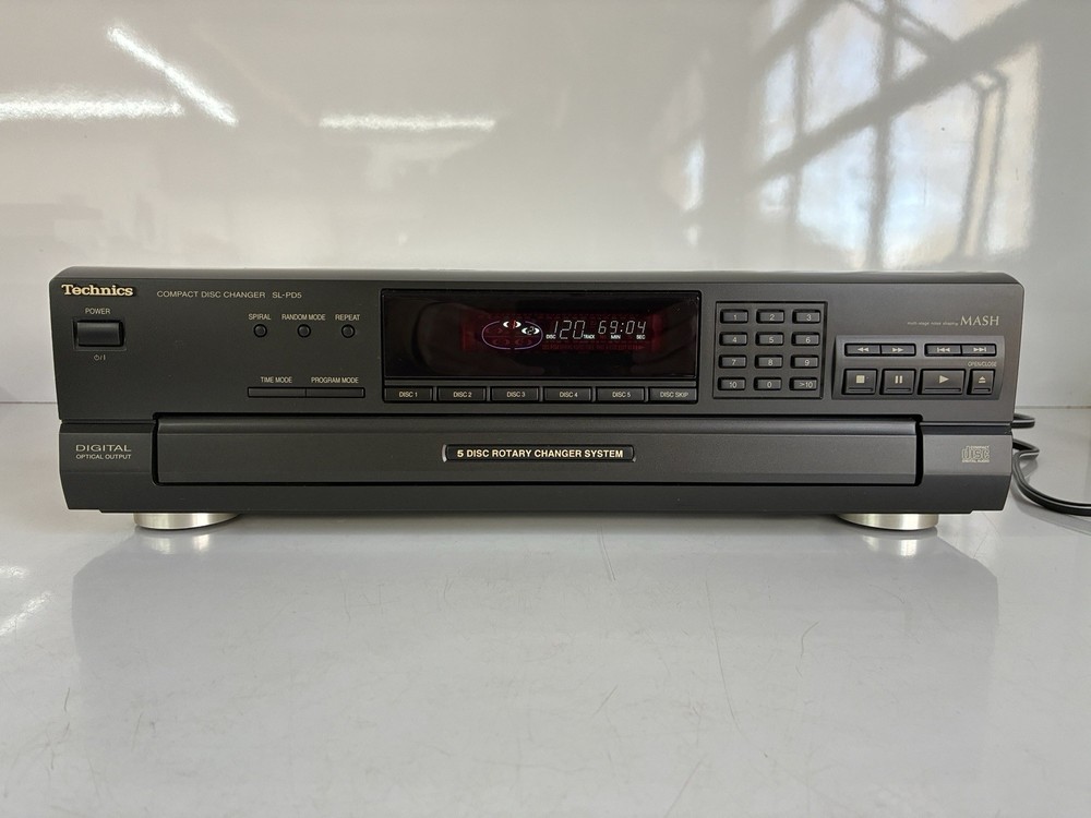 Technics SL-PD5 CD Changer 5 Disc Rotary CD Changer With Original Box