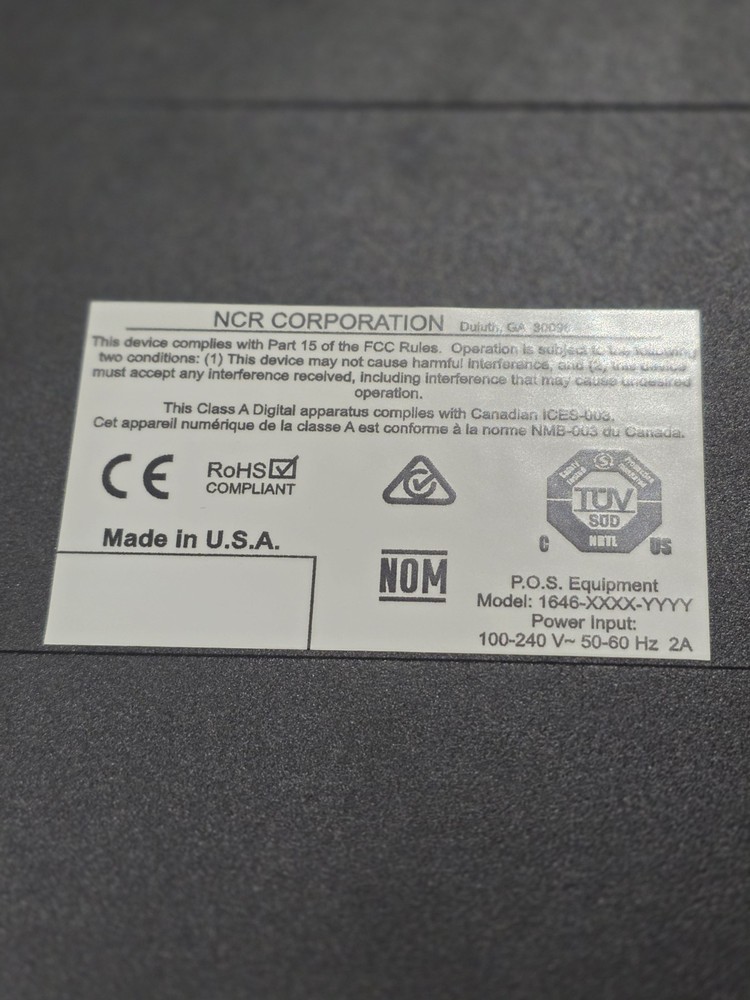 NCR 1646 Series Electronic Payment Controller With Cord