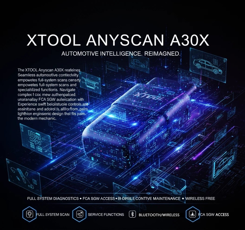 XTOOL Anyscan A30X Wireless Diagnostic OBD2 Scanner All System Scan Reader Tool