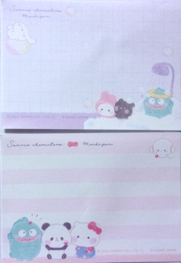 Sanrio Characters Mochi Pan 2 Mini Memo Pad Made in Japan Mochi Panda