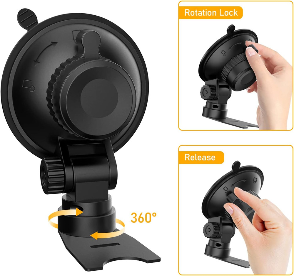 Radar Detector Mount - Car Mounting Bracket Suction Cup Holder for Windshield an