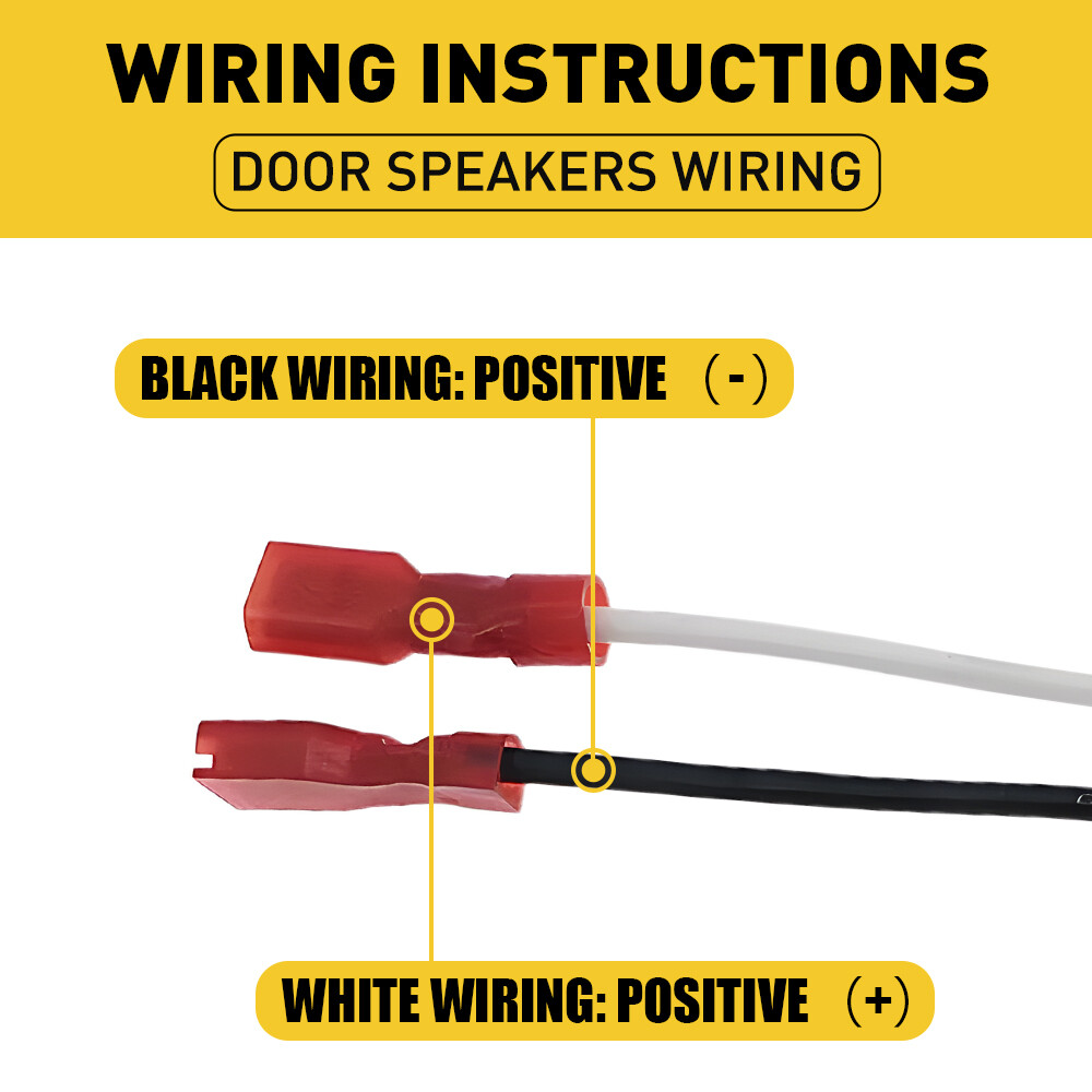 Car 4PCS 72-5512 Stereo Speaker Harness Connector Adapter For Ford Mustang 94-04