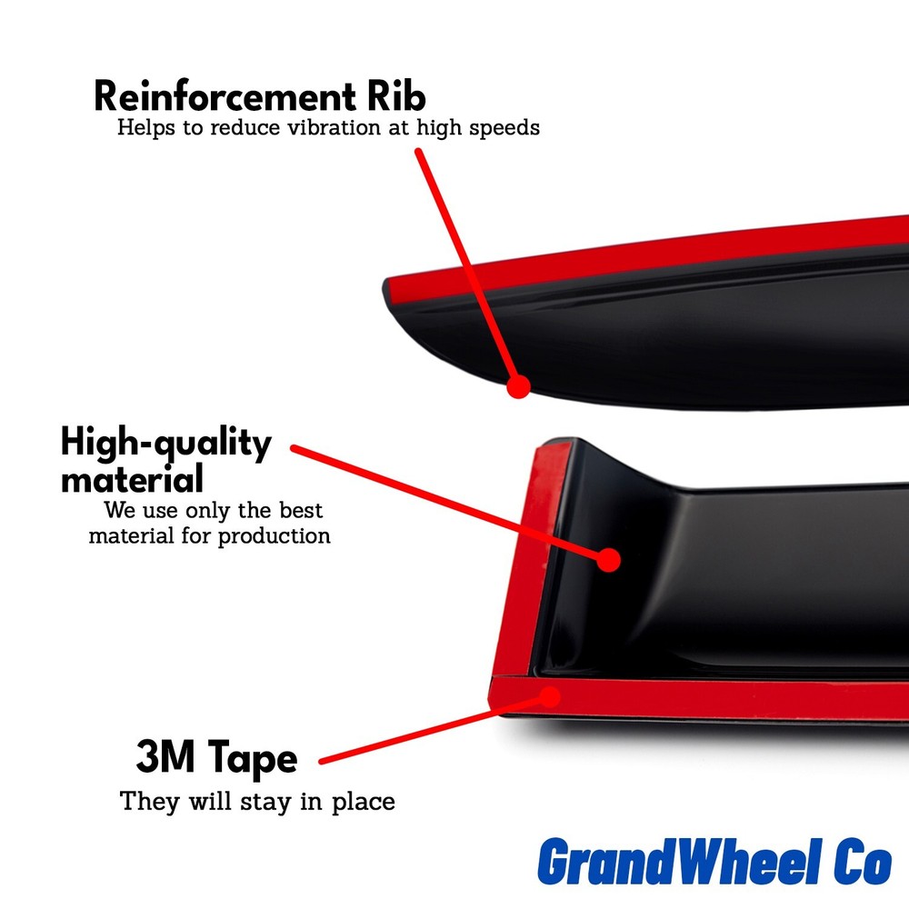 Rain Guards Vent Visors Shade for 2017-2025 Jeep Compass